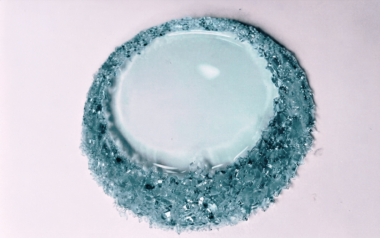 Large 14,5 cm Round Crystal Edge Mold for Coasters and Trays - Ideas Decor Shop