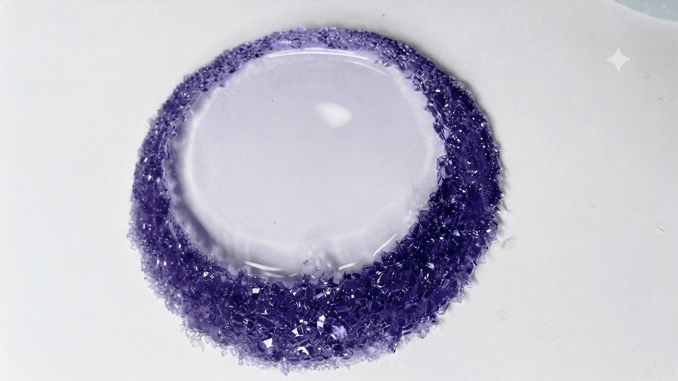 Large 14,5 cm Round Crystal Edge Mold for Coasters and Trays - Ideas Decor Shop