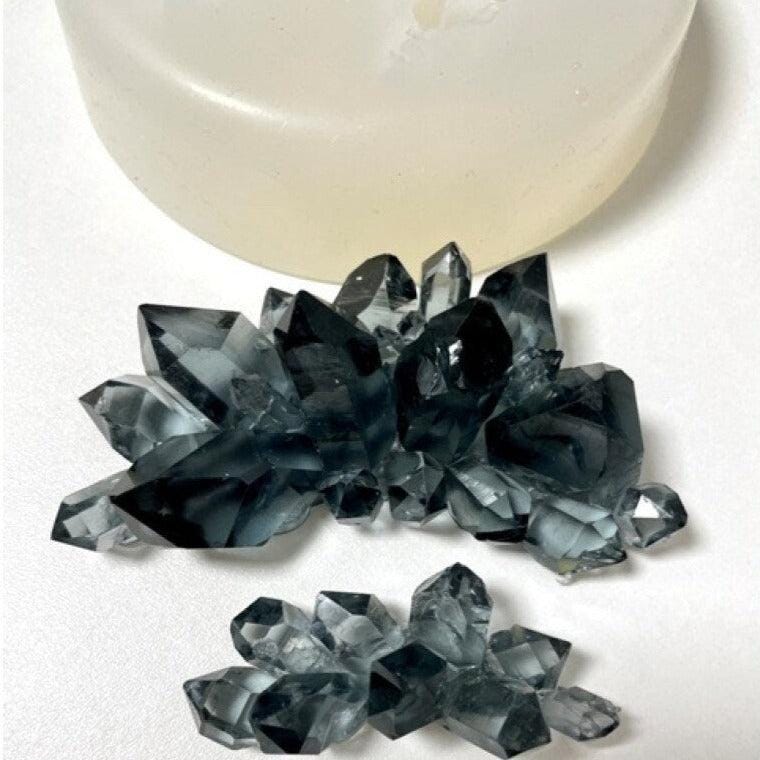 Large 2 Pc Crystal Cluster Silicone Mold for Resin Art and DIY Crafts - Ideas Decor Shop