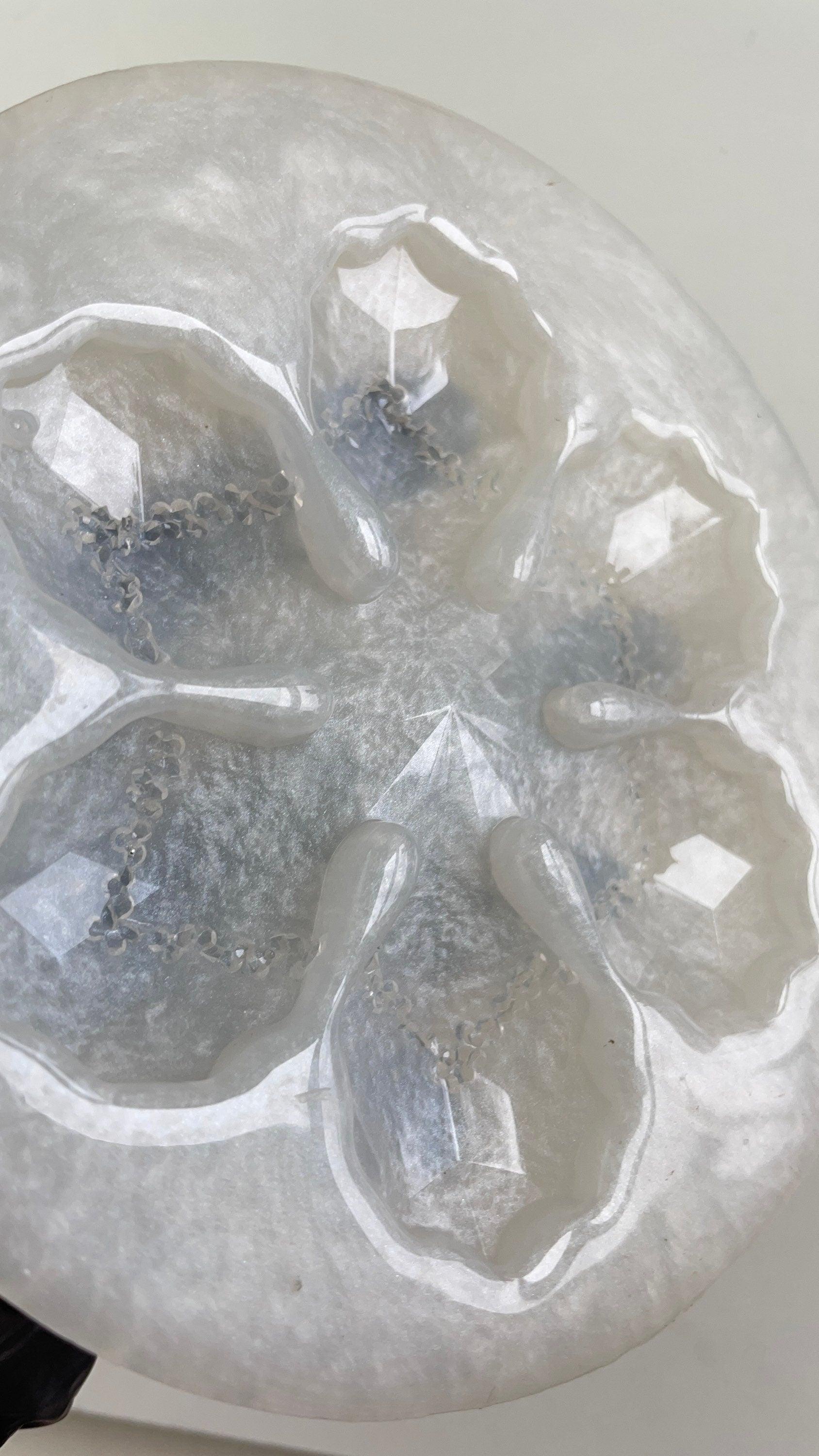 Large Christmas Silicone Mould Snowflake Mould, Bauble Mold Festive Mould, Christmas resin Christmas Decorations, Snowflake Bauble UK Seller - Ideas Decor Shop