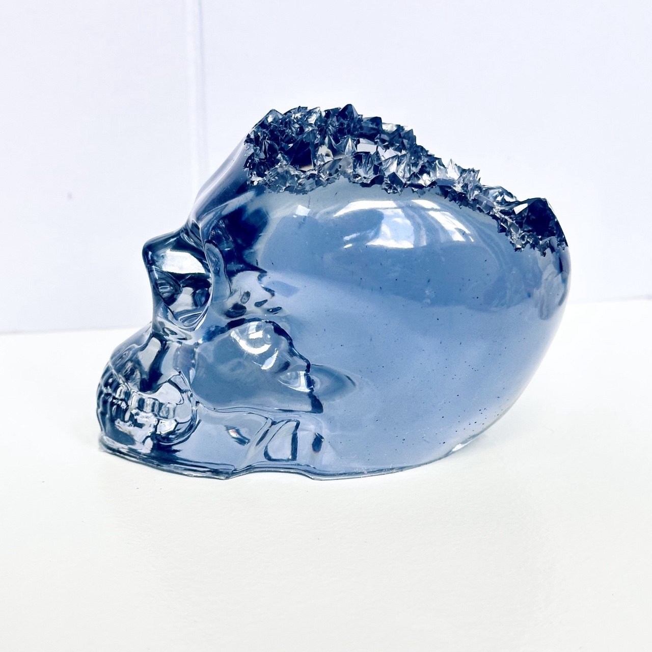Large Crystal Geode Skull Silicone Mold - Ideas Decor Shop