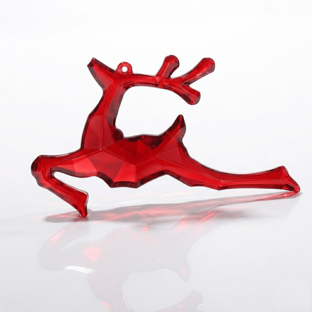 Large Crystal Reindeer Silicone Mold - Ideas Decor Shop