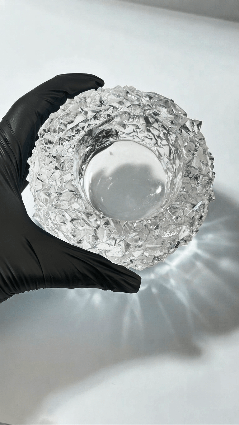 Large Crystal tealight holder Silicone Mold - Ideas Decor Shop