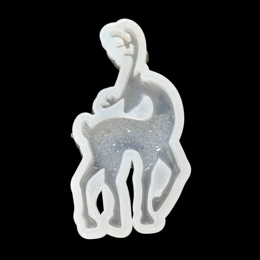Large Druzy Christmas Deer Silicone Mold - Ideas Decor Shop