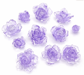 Large Floral Set 3D Silicone Resin Molds - 11 Small Flower Designs - Ideas Decor Shop