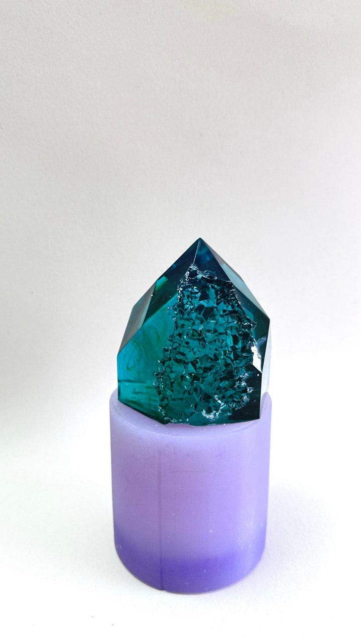 Large Geode Crystal Silicone Mold for Resin and Candle Making - Ideas Decor Shop