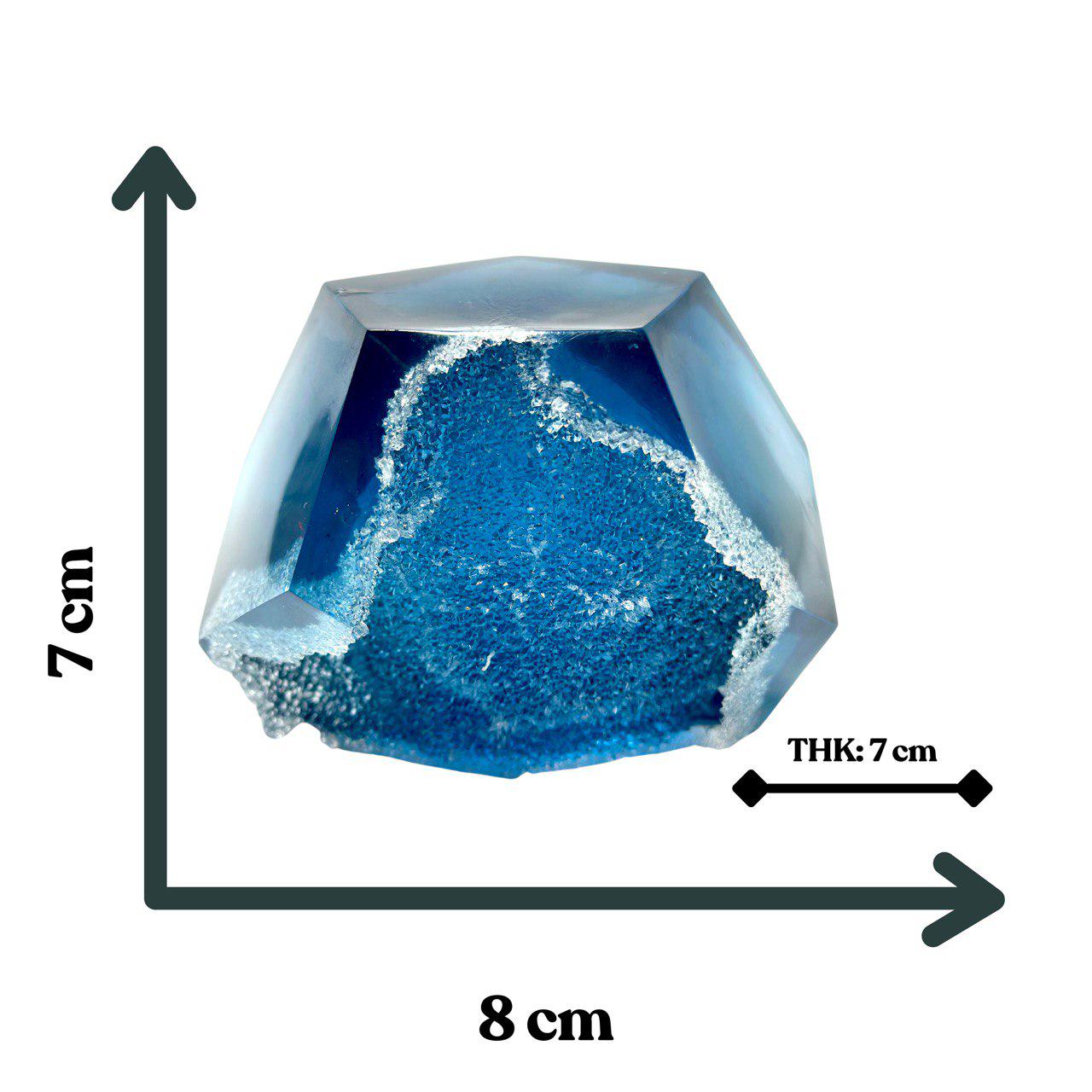 Large Geode Crystal Silicone Mold for Resin Crafting - Faceted Sphere Shape - Ideas Decor Shop