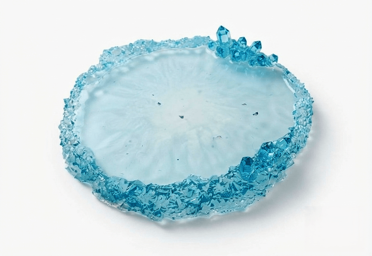 Large Organic Crystal Edge Tray Silicone Mold – 20 x 18 cm - Ideas Decor Shop