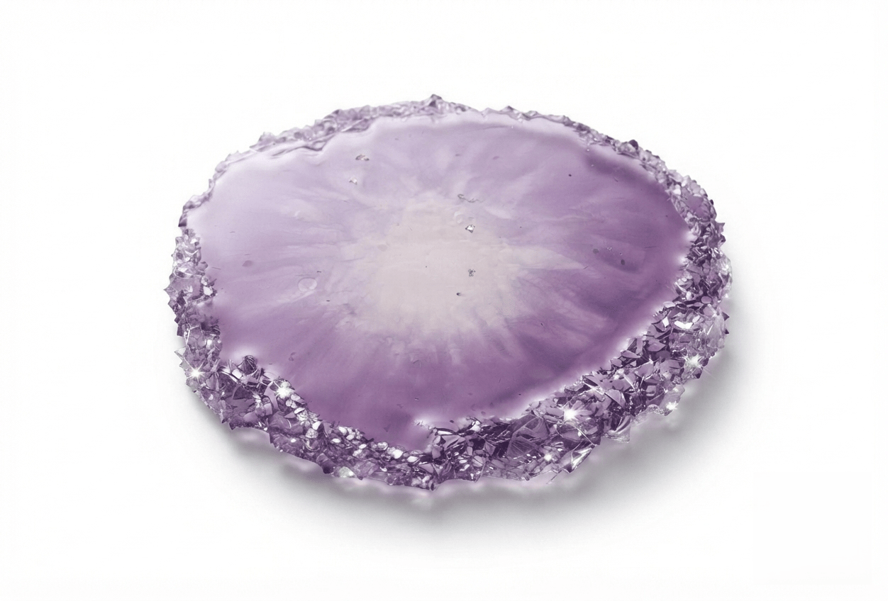 Large Organic Crystal Edge Tray Silicone Mold – 20 x 18 cm - Ideas Decor Shop