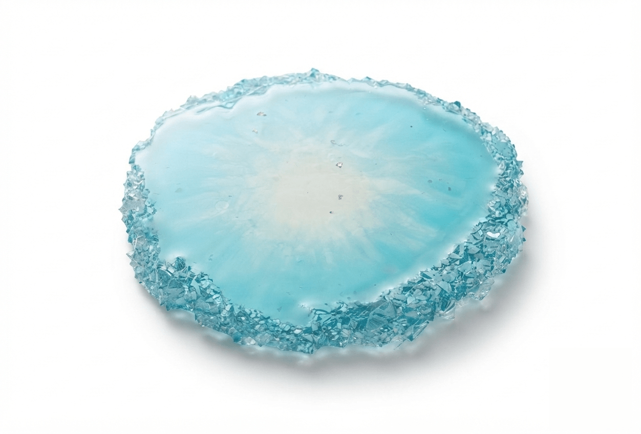 Large Organic Crystal Edge Tray Silicone Mold – 20 x 18 cm - Ideas Decor Shop