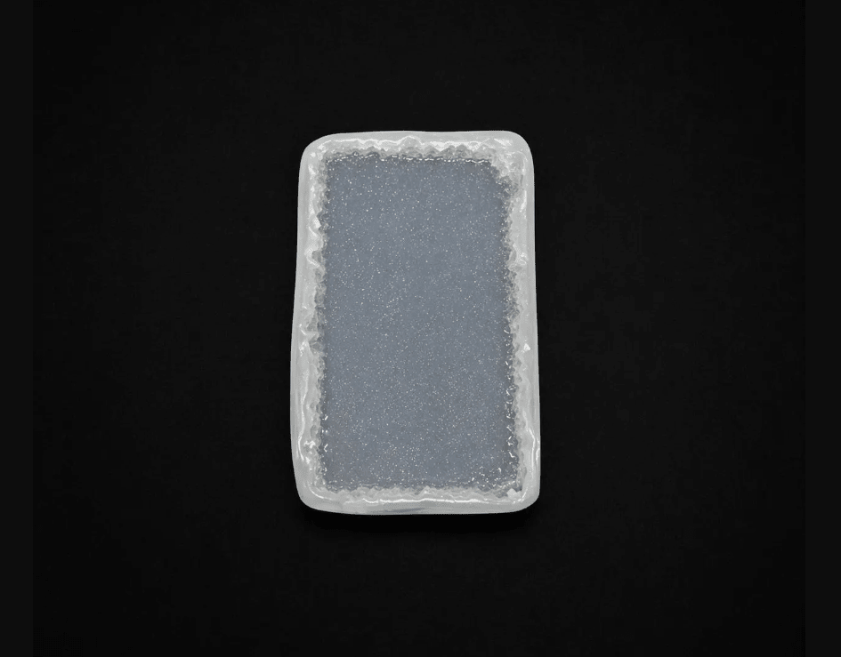 Large Rectangular Silicone Tray Mold Featuring Exquisite Crystal Edges - Ideas Decor Shop