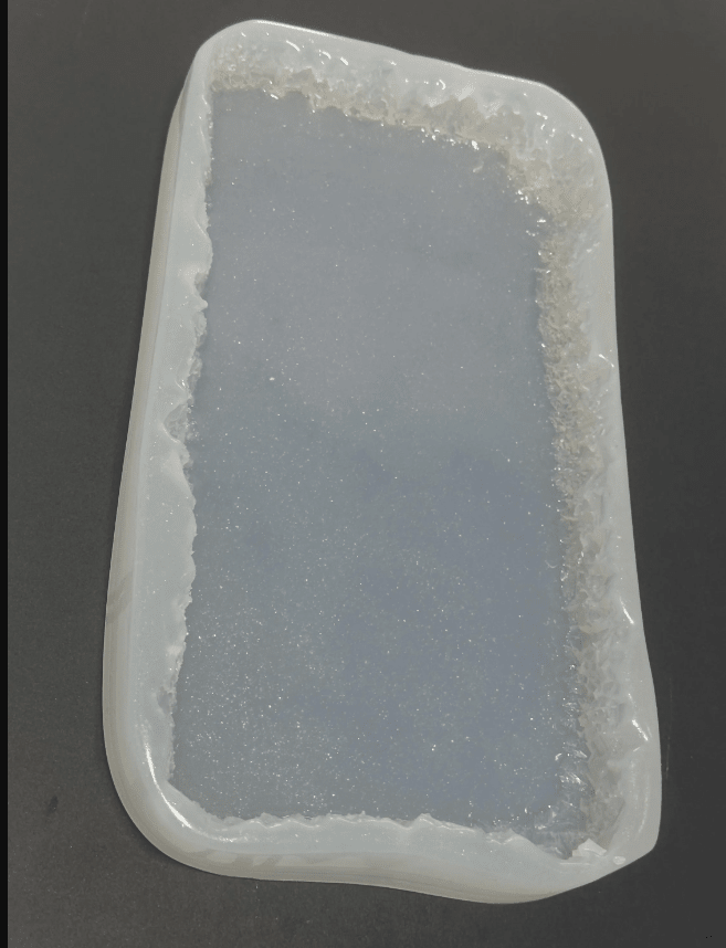 Large Rectangular Silicone Tray Mold Featuring Exquisite Crystal Edges - Ideas Decor Shop