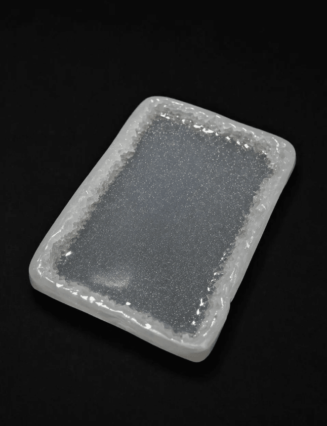 Large Rectangular Silicone Tray Mold Featuring Exquisite Crystal Edges - Ideas Decor Shop