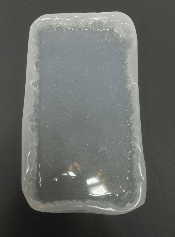 Large Rectangular Silicone Tray Mold Featuring Exquisite Crystal Edges - Ideas Decor Shop
