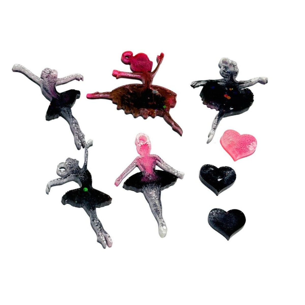 Large Silicone Ballerina Mold Set - 5-Piece - for Resin, Epoxy Art - Ideas Decor Shop