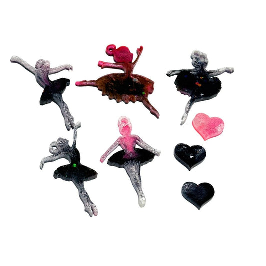 Large Silicone Ballerina Mold Set - 5-Piece - for Resin, Epoxy Art - Ideas Decor Shop
