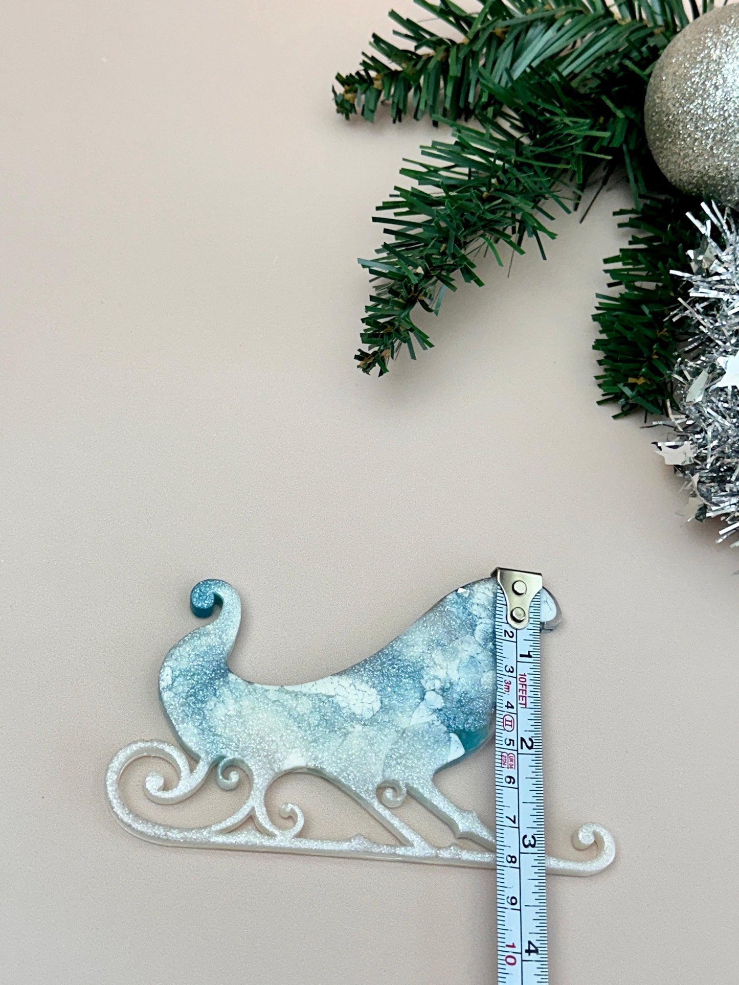 Large Silicone Christmas Sleigh Tree Toys Mold for Resin Crafts - Ideas Decor Shop