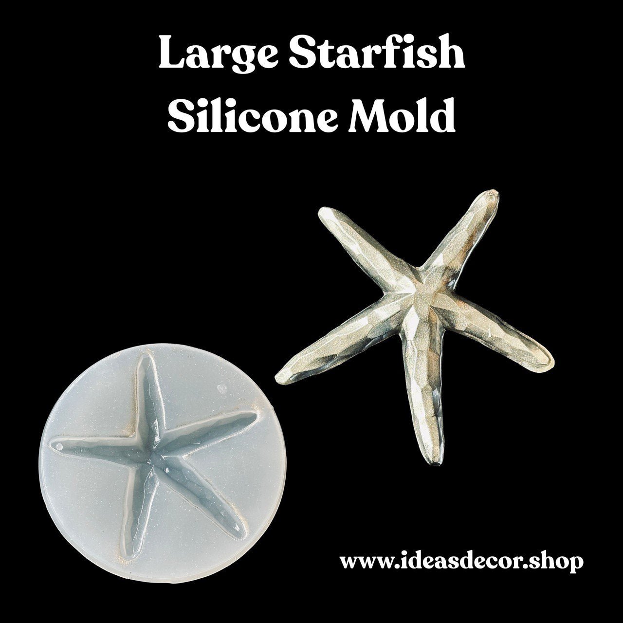 Large Starfish Silicone Mold for Resin - Ideas Decor Shop