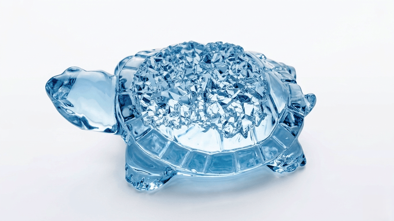 Large Turtle Silicone Mold with Crystal Druzy Texture - Ideas Decor Shop