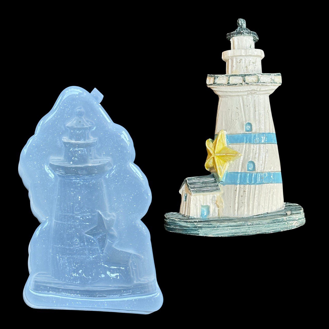 Lighthouse Silicone Mold – Nautical Resin Mold - Ideas Decor Shop