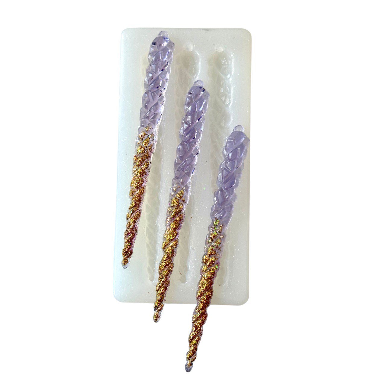 Long 3D Crystal Icicles Ornament Silicone Mold - Ideas Decor Shop
