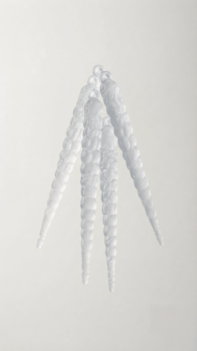 Long Crystal Icicles Silicone Mold | Set of 4 Icicle Casting Moulds - Ideas Decor Shop