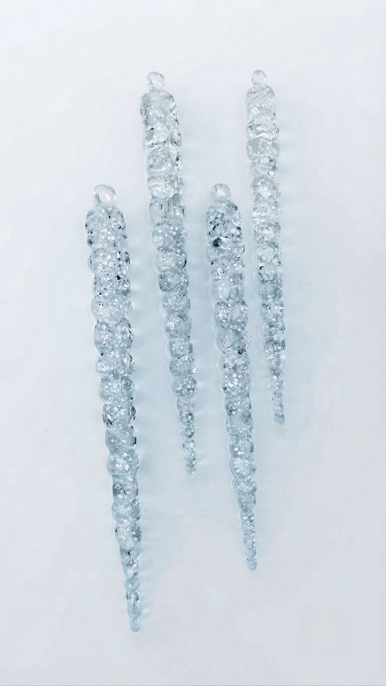 Long Crystal Icicles Silicone Mold | Set of 4 Icicle Casting Moulds - Ideas Decor Shop