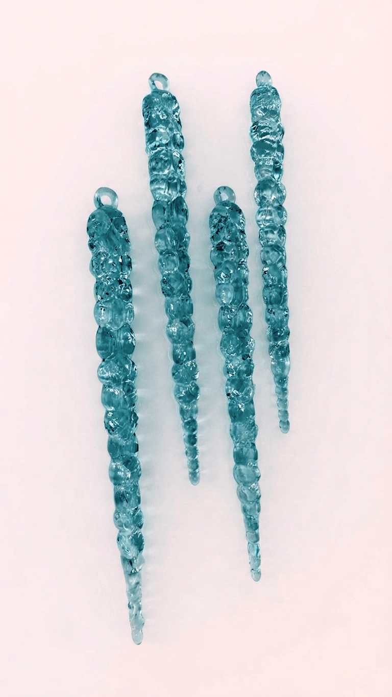 Long Crystal Icicles Silicone Mold | Set of 4 Icicle Casting Moulds - Ideas Decor Shop