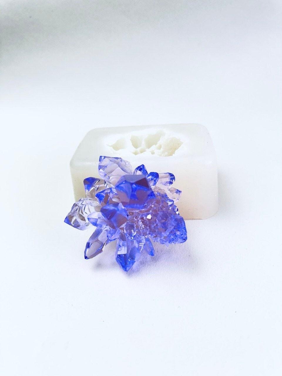 Luxurious Medium Crystal Silicone Mold - Shiny Crystal Cluster Mold - Ideas Decor Shop