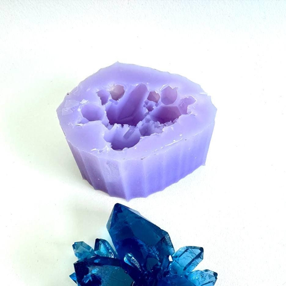 Luxurious Medium Crystal Silicone Mold - Shiny Crystal Cluster Mold - Ideas Decor Shop