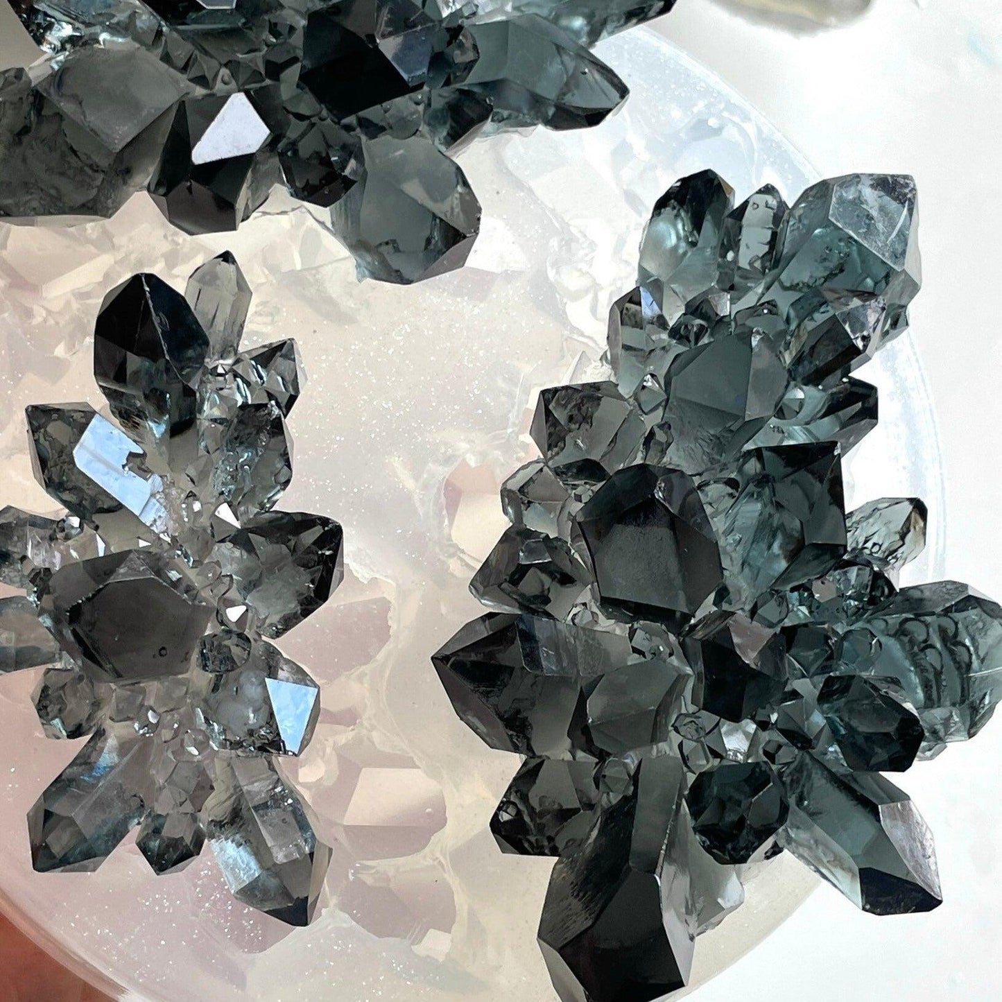 Luxury Crystal Cluster 3 Set Resin Mold - Amethyst Crystal - Ideas Decor Shop