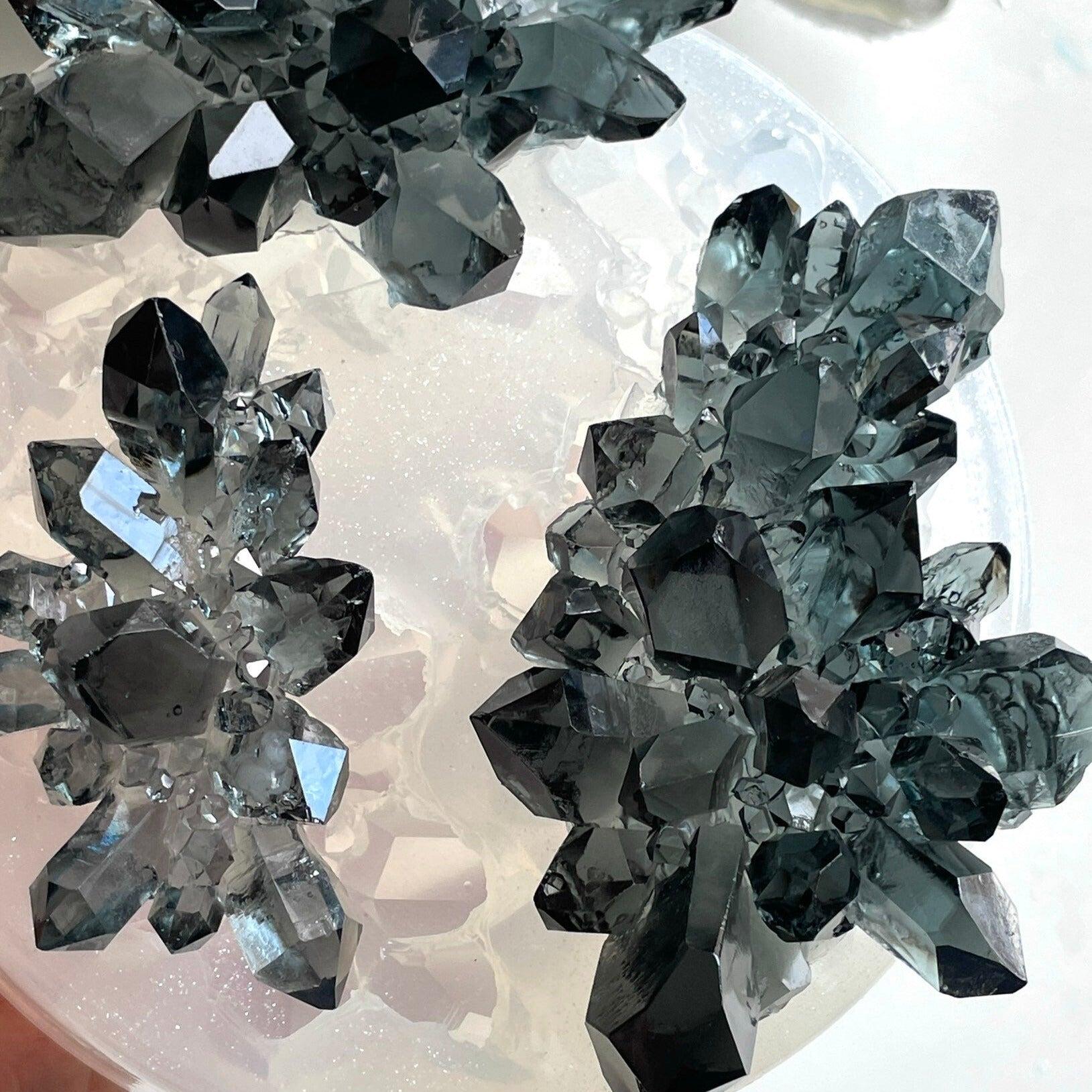 Luxury Crystal Cluster 3 Set Resin Mold - Amethyst Crystal - Ideas Decor Shop