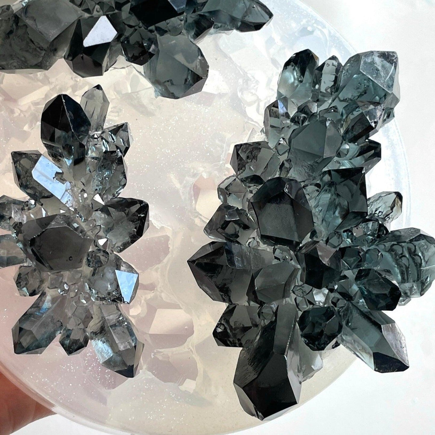 Luxury Crystal Cluster 3 Set Resin Mold - Amethyst Crystal - Ideas Decor Shop