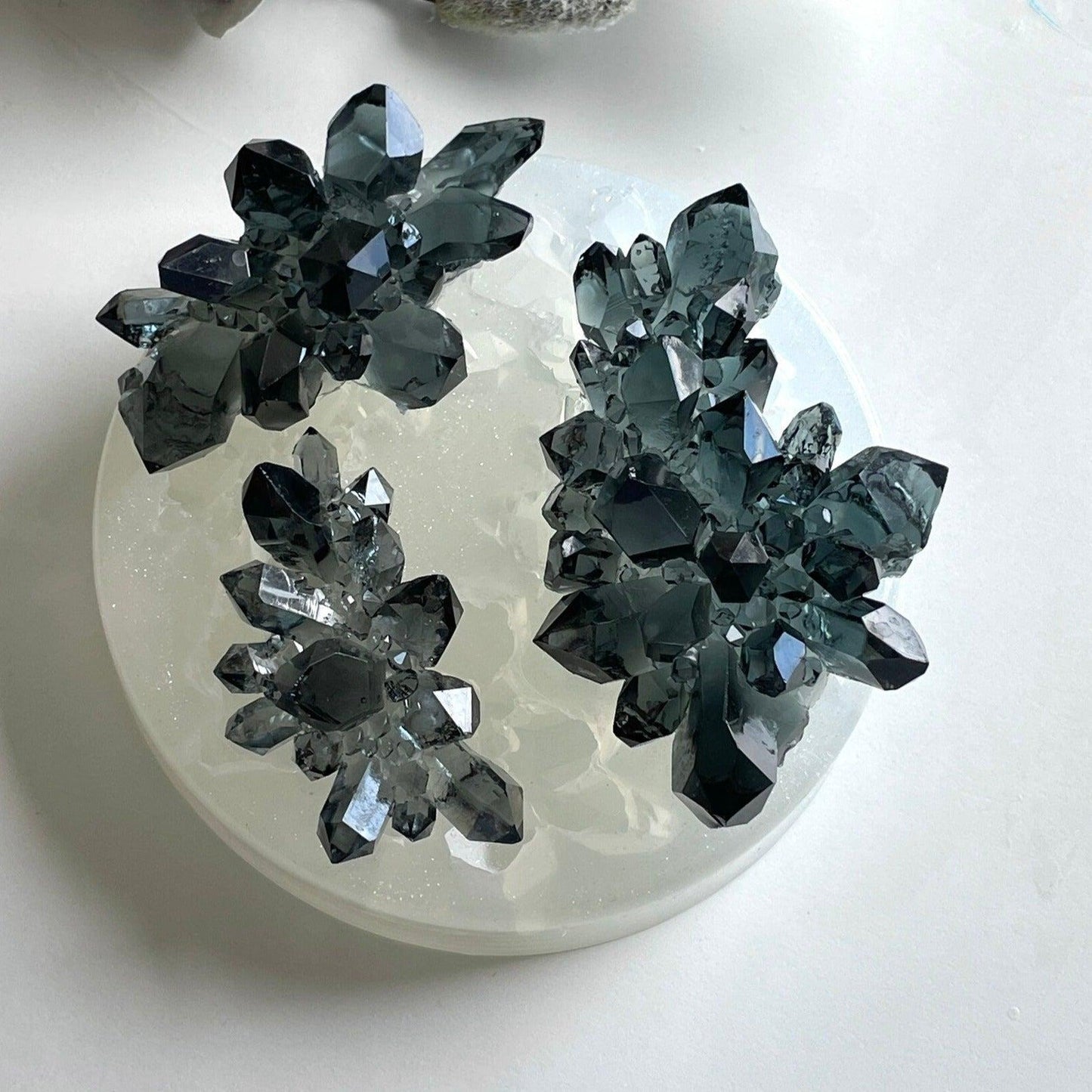 Luxury Crystal Cluster 3 Set Resin Mold - Amethyst Crystal - Ideas Decor Shop