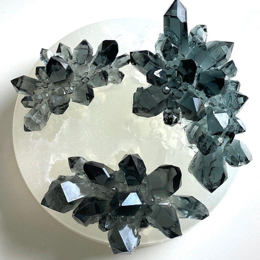 Luxury Crystal Cluster 3 Set Resin Mold - Amethyst Crystal - Ideas Decor Shop