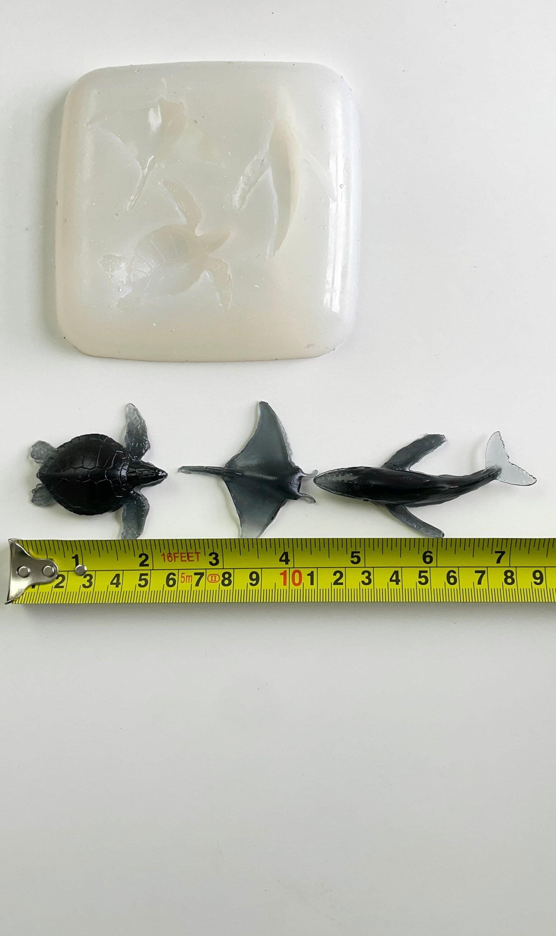 Marine Figure Silicone Molds for Epoxy Resin - Whale, Stingray, Turtle - Ideas Decor Shop