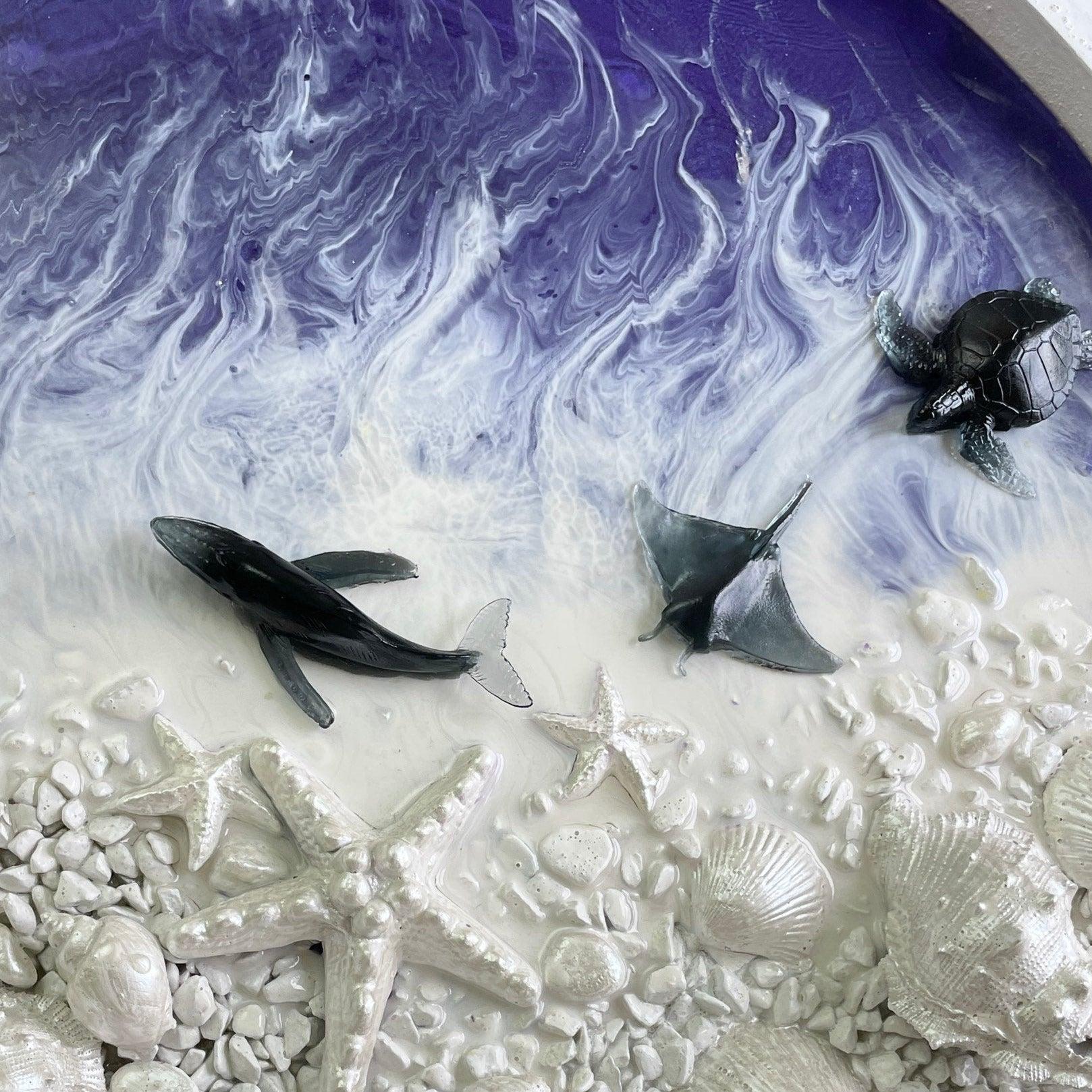 Marine Figure Silicone Molds for Epoxy Resin - Whale, Stingray, Turtle - Ideas Decor Shop