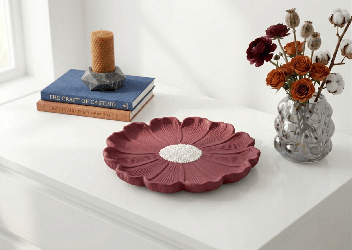 Matte Flower Tray Silicone Mold - Ideas Decor Shop