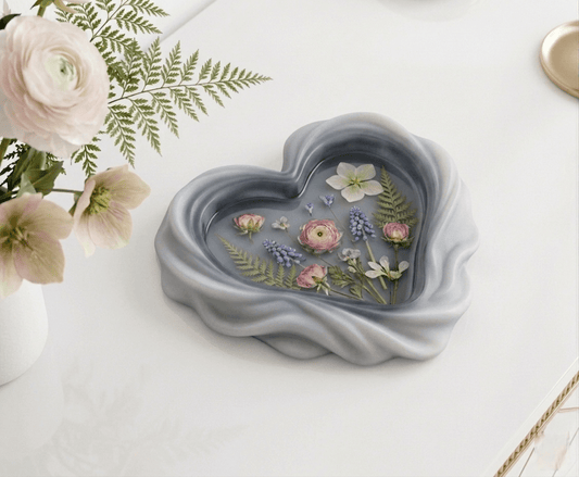 Matte Heart Tray Silicone Mold - Ideas Decor Shop