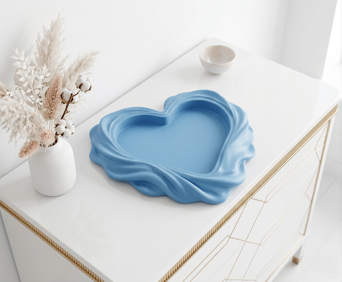 Matte Heart Tray Silicone Mold - Ideas Decor Shop