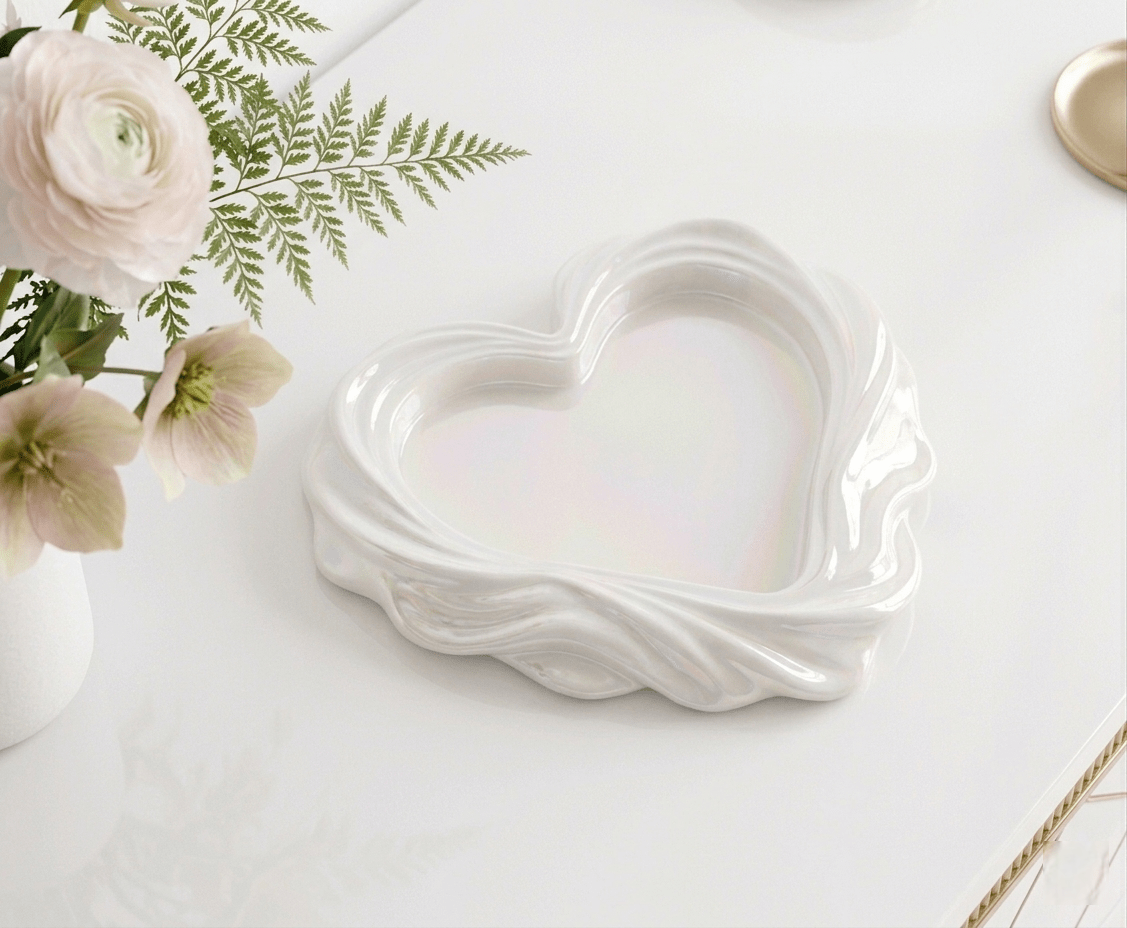 Matte Heart Tray Silicone Mold - Ideas Decor Shop