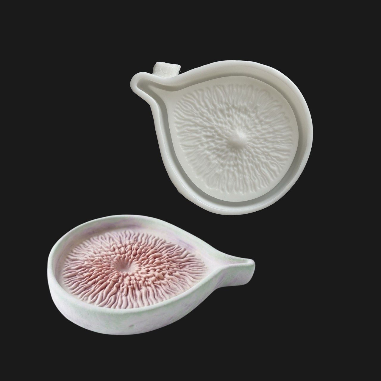 Matte Realistic Fig Tray Silicone Mold - Ideas Decor Shop
