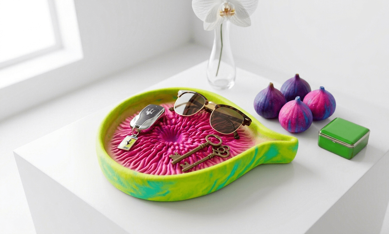 Matte Realistic Fig Tray Silicone Mold - Ideas Decor Shop