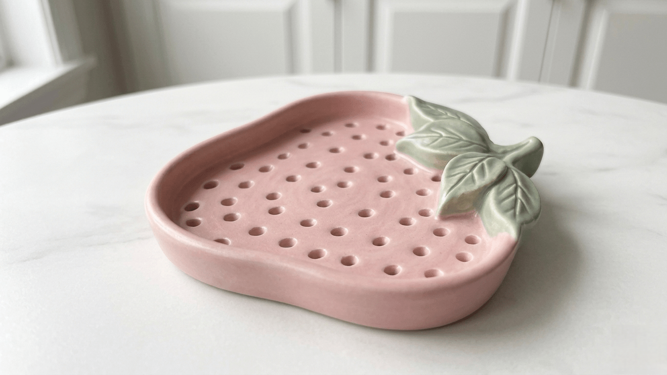 Matte Realistic Strawberry Tray Silicone Mold - Ideas Decor Shop