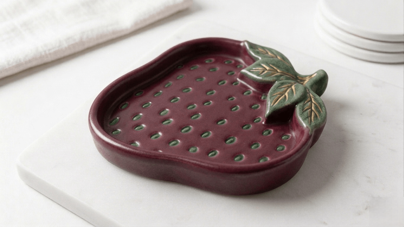 Matte Realistic Strawberry Tray Silicone Mold - Ideas Decor Shop