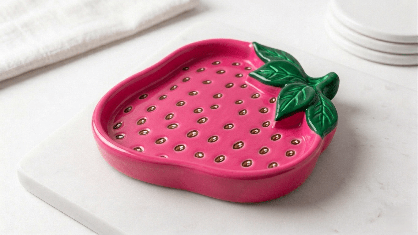 Matte Realistic Strawberry Tray Silicone Mold - Ideas Decor Shop