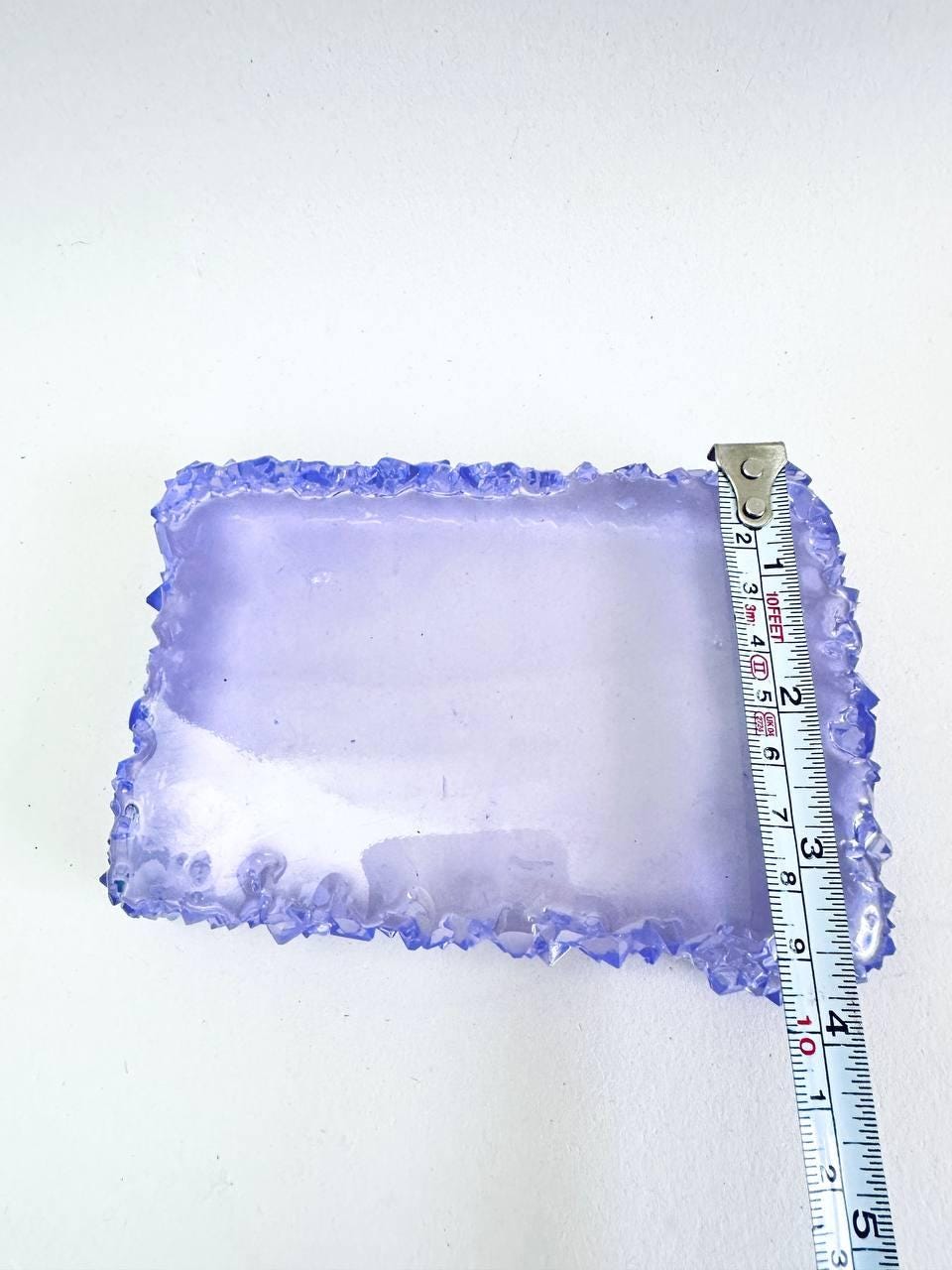 Medium Rectangular Silicone Tray Mold with Crystal Edges for Resin - Ideas Decor Shop
