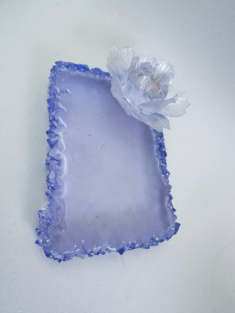 Medium Rectangular Silicone Tray Mold with Crystal Edges for Resin - Ideas Decor Shop