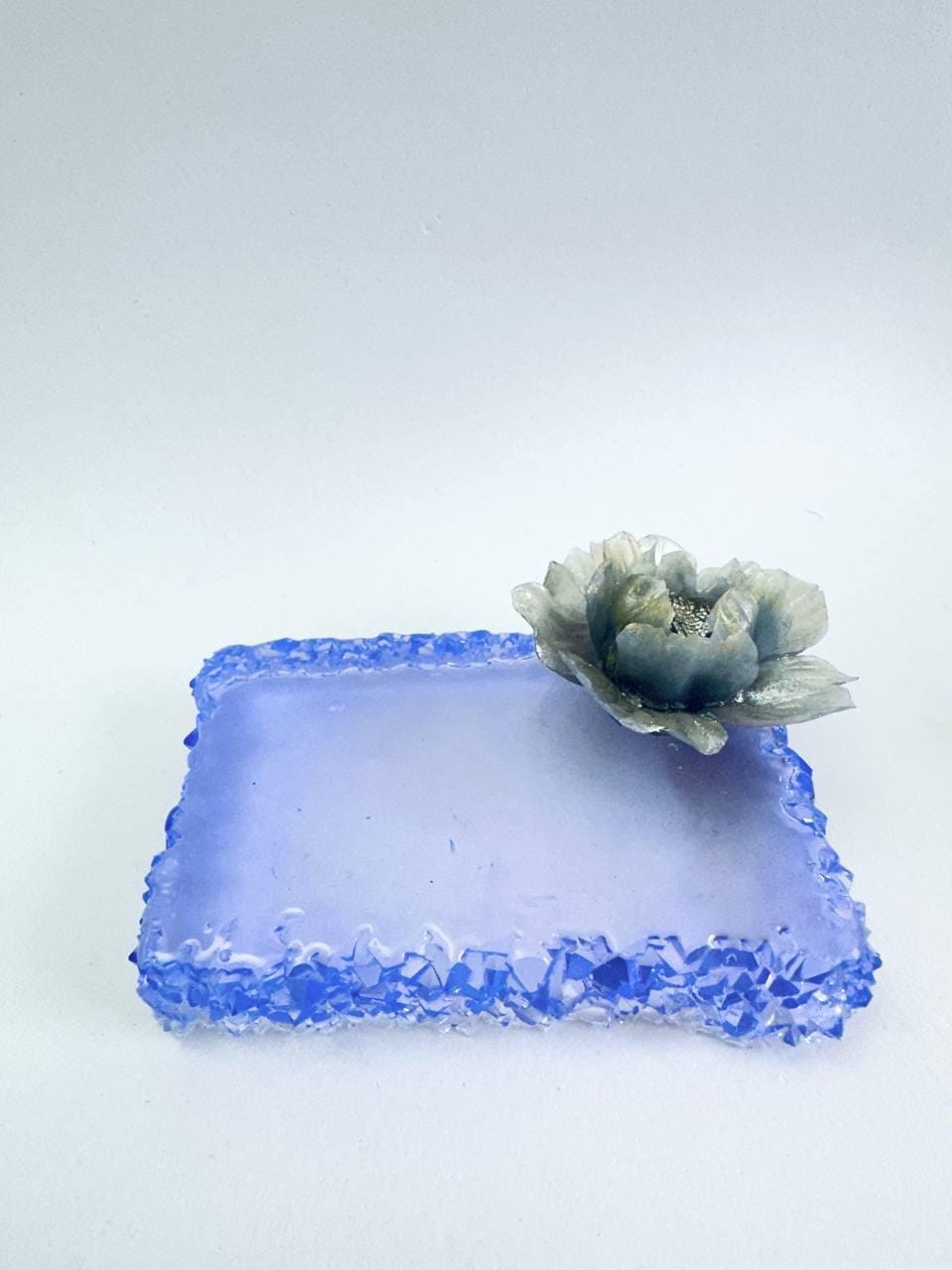 Medium Rectangular Silicone Tray Mold with Crystal Edges for Resin - Ideas Decor Shop