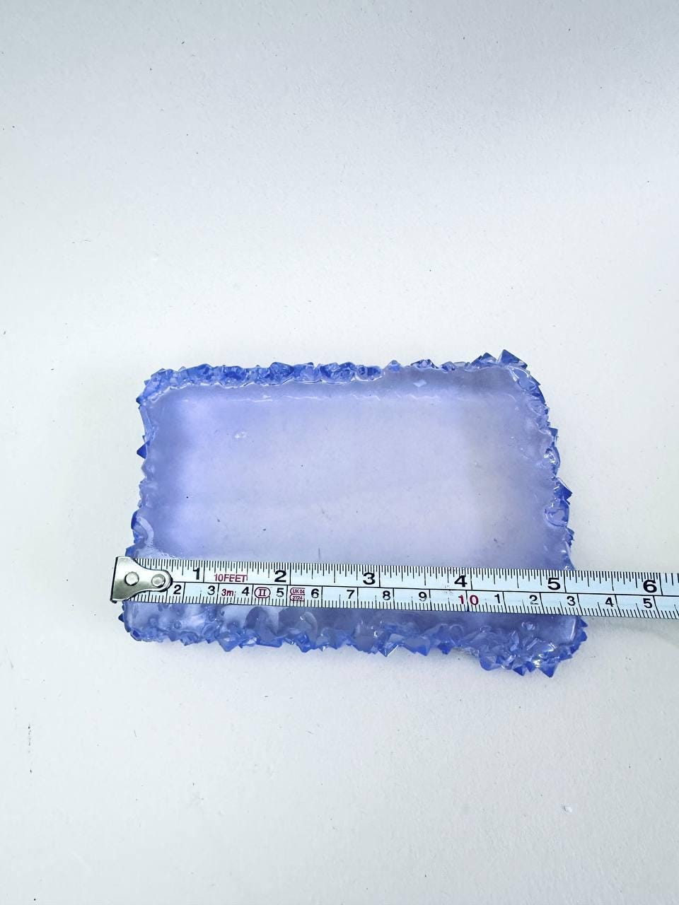 Medium Rectangular Silicone Tray Mold with Crystal Edges for Resin - Ideas Decor Shop